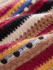 Multi Stripe Sleeveless Knitted Vest Tank Top - Image 6 of 7