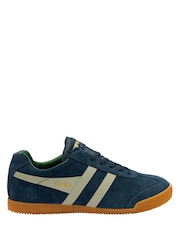 Gola Dark Orange Mens Harrier Suede Lace-Up Trainers - Image 1 of 4