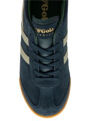 Gola Dark Orange Mens Harrier Suede Lace-Up Trainers - Image 4 of 4