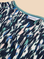 White Stuff Blue Tallie EcoVero™ Jersey Dress - Image 7 of 7