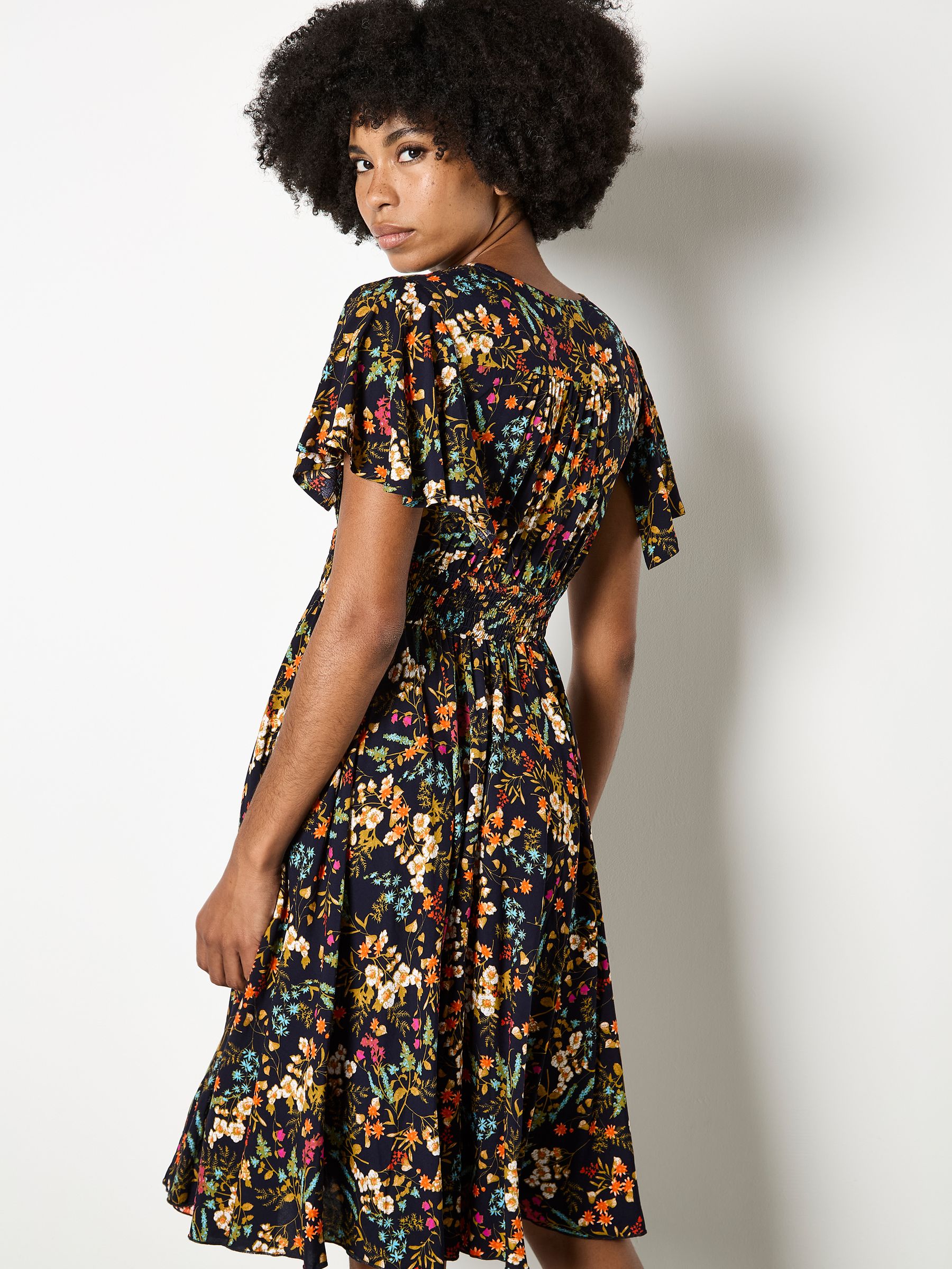 Buy Apricot Blue Botanical Floral Mini Dress from the Next UK