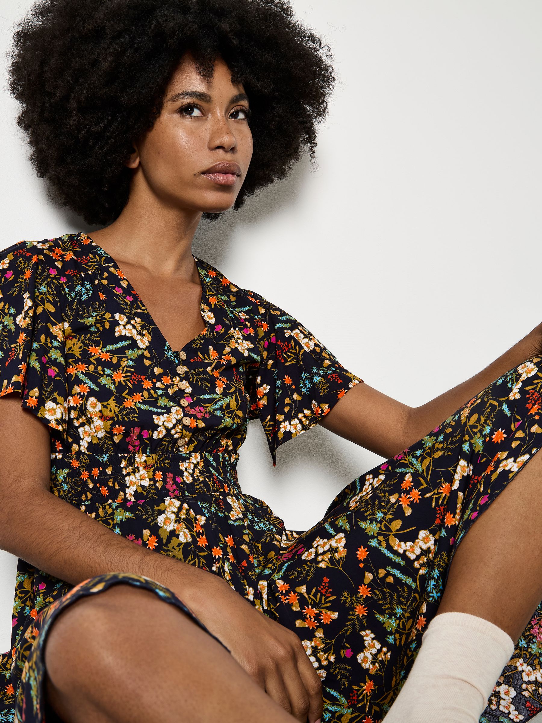 Buy Apricot Blue Botanical Floral Mini Dress from the Next UK