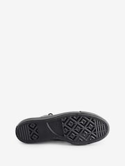 Converse Black Chuck Taylor All Star Lift Leather Zip Trainers - Image 14 of 17