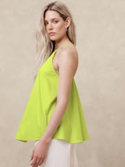 Banana Republic Green Poplin Trapeze Vest Top - Image 1 of 1
