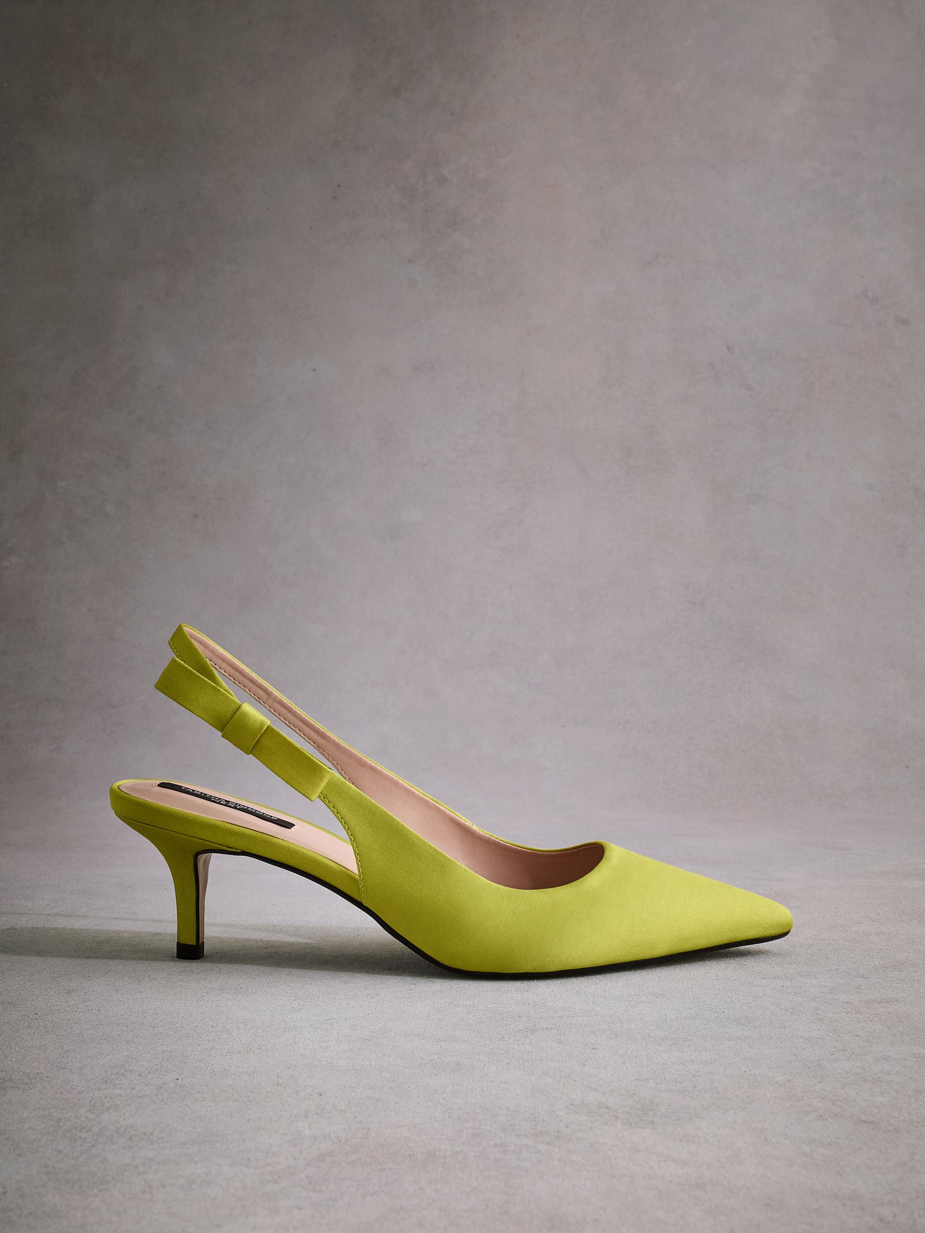 Yellow slingback kitten heels new arrivals