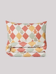Santa & Friends Harlequin Christmas Duvet Cover and Pillowcase Set - Image 8 of 9