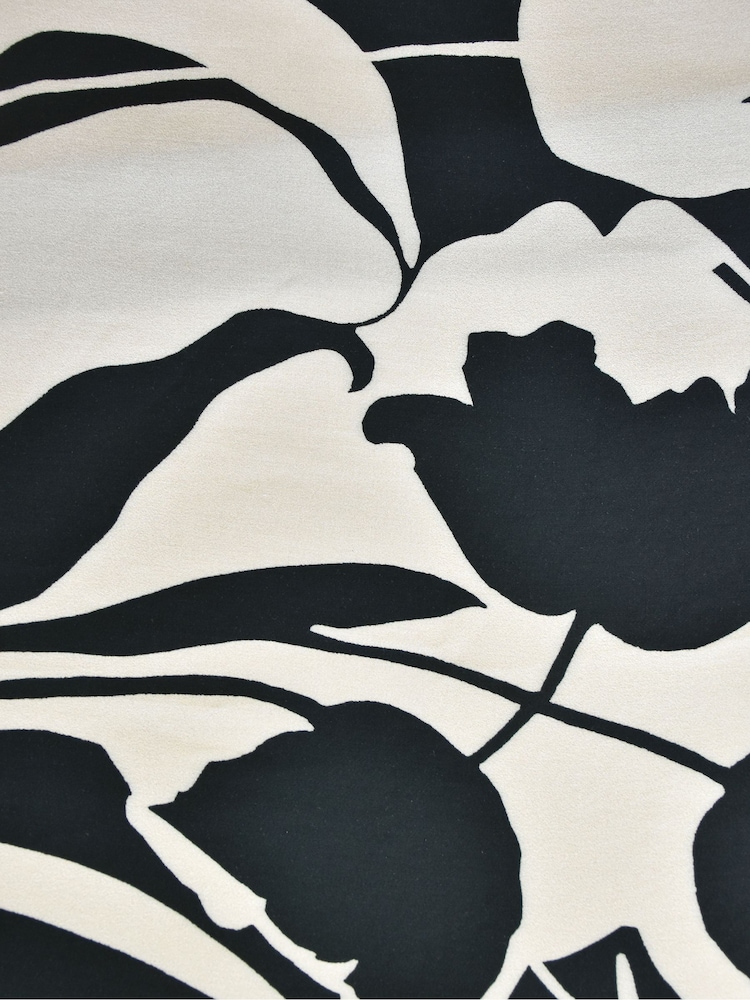 Live Unlimited Black Curve Floral Print Kimono - Image 7 of 7 Live Unlimited Black Curve Floral Print Kimono - Image 7 of 7