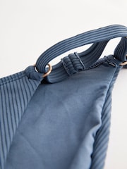 Steel Blue Rib Tanga Bikini Bottoms - Image 6 of 8
