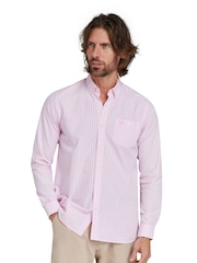 Raging Bull Pink 100% Cotton Long Sleeve Classic Gingham Shirt - Image 3 of 8