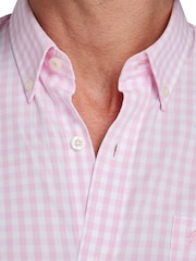 Raging Bull Pink 100% Cotton Long Sleeve Classic Gingham Shirt - Image 6 of 8