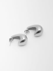 Hush Silver Parker Teardrop Hoop Earrings - Image 4 of 4