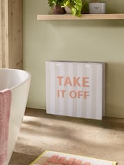 Natural Stripe Slogan Laundry Basket Sorter - Image 3 of 9