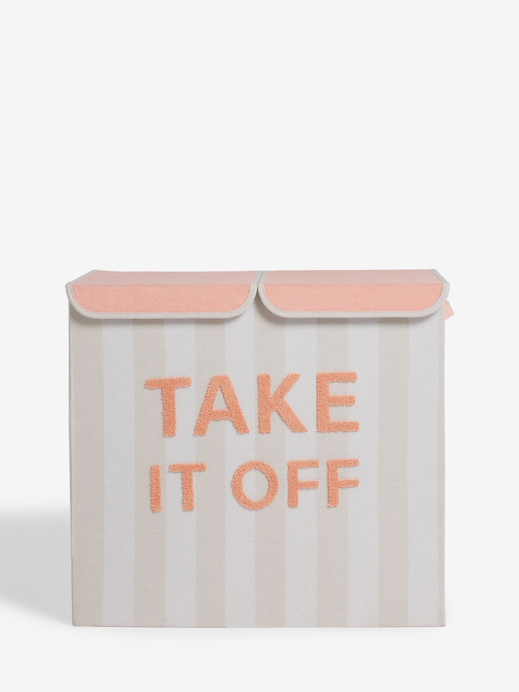 Stripe Slogan Laundry Basket Sorter - Image 4 of 9
