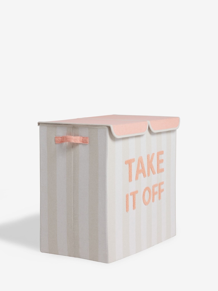 Stripe Slogan Laundry Basket Sorter - Image 5 of 9
