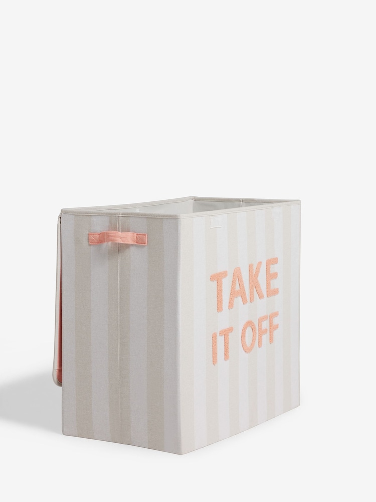 Stripe Slogan Laundry Basket Sorter - Image 6 of 9