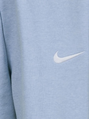 Niebieski - Nike Little Kids Essential Marl Crew Tracksuit Set - Image 5 of 5