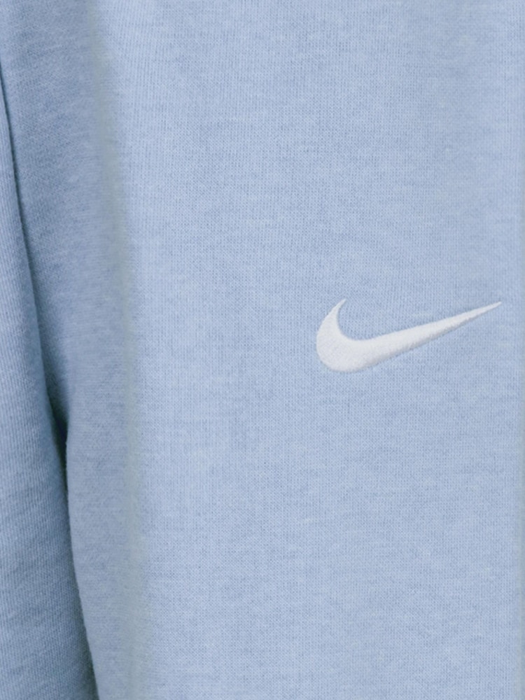 Niebieski - Nike Little Kids Essential Marl Crew Tracksuit Set - Image 5 of 5