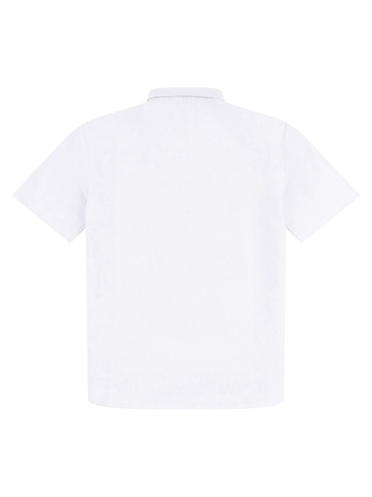 Jack Wills White Boys Short Sleeve Oxford Shirt - Image 2 of 3
