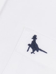 Jack Wills White Boys Short Sleeve Oxford Shirt - Image 3 of 3