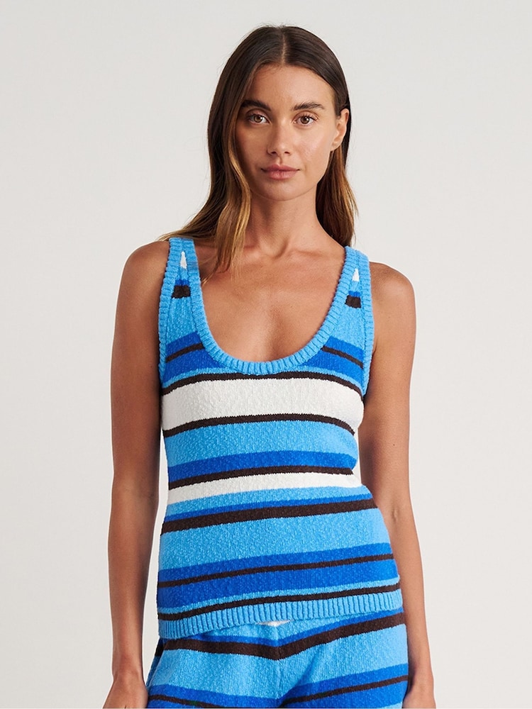 JAG Blue Arden Knit Tank - Image 1 of 7 JAG Blue Arden Knit Tank - Image 1 of 7