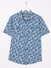 FatFace Ikat Blue Print Shirt - Image 5 of 5
