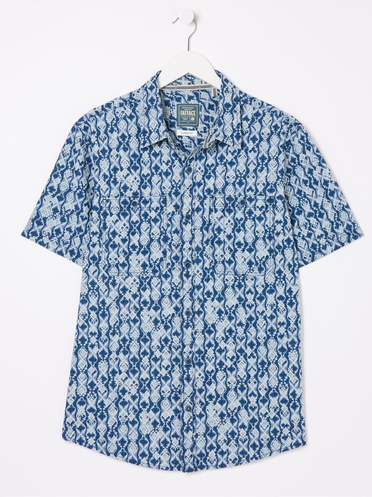 FatFace Ikat Blue Print Shirt - Image 5 of 5 FatFace Ikat Blue Print Shirt - Image 5 of 5