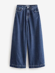 Rinse Wash Palazzo Wide Leg 100% Cotton Jeans - Image 7 of 8