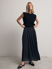 Black Sleeveless Knitted Vest Tank Top - Image 2 of 7