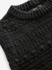 Black Sleeveless Knitted Vest Tank Top - Image 6 of 7