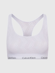 Calvin Klein Blue Slogan Bralette - Image 4 of 4