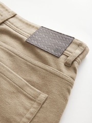 Stone Straight Fit Nova Fides Italian Cotton Moleskin Chinos - Image 11 of 11