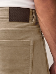 Stone Straight Fit Nova Fides Italian Cotton Moleskin Chinos - Image 6 of 11