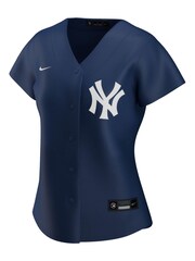 Nike Blue New York Yankees Nike Official Replica Alternate Jersey Womens - Image 2 of 3