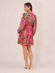 Adrianna Papell Printed Short Dress - Image 2 of 7