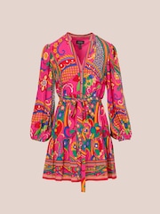 Adrianna Papell Printed Short Dress - Image 6 of 7