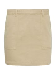 PixieGirl Petite Natural Utility Style Pocket 100% Cotton Skirt - Image 6 of 6