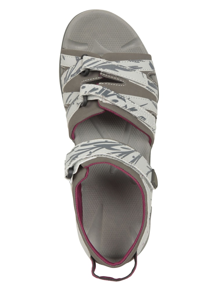 Gris - Sandales estivales Mountain Warehouse Santorini coupe large pour femme - Image 6 of 8