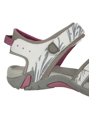 Harmaa - Mountain Warehouse Womens Leveä lesti Santorini Summer Sandaalit - Kuva 7 / 8