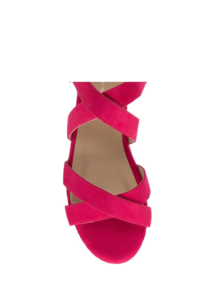Dunlop Pink Wedges Open Toe Sandals - Image 4 of 4