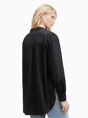 AllSaints Black Marcie 100% Cotton Shirt - Image 2 of 7