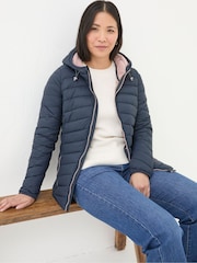 FatFace Ruby Navy Lightweight Puffer Jacket - Image 3 of 5