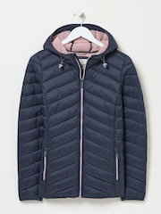 FatFace Ruby Navy Lightweight Puffer Jacket - Image 5 of 5