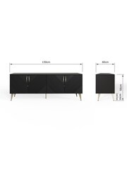 Frank Olsen Midnight Black Ava Smart TV Unit - Image 10 of 10