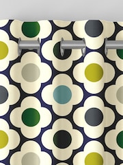 Orla Kiely Blue Multi Spot Flower Made to Measure 100% Cotton Curtains - Image 4 of 5