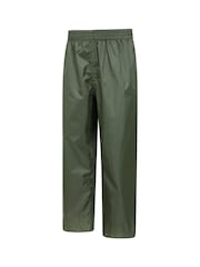 Mountain Warehouse Green Kids Pakka II Waterproof Overtrousers - Image 1 of 5