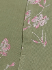 River Island Khaki Embroidered Cargo Mini Skirt - Image 4 of 4