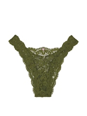 Victoria's Secret Woodland Green Lace Brazilian Knickers - Image 3 of 3