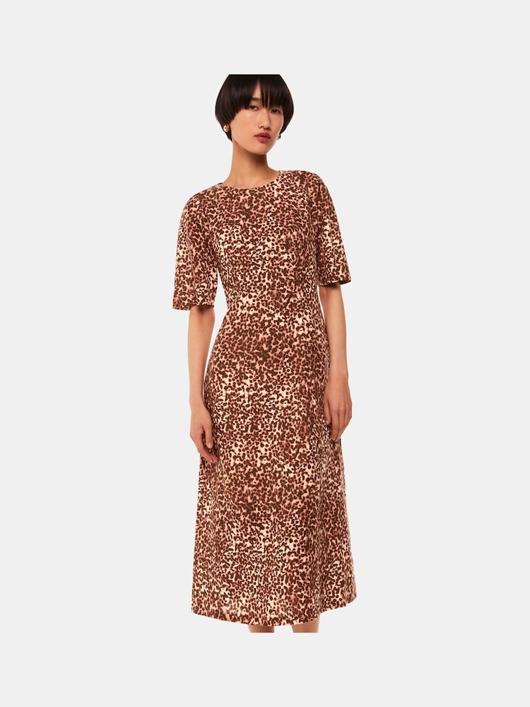 Whistles Natural Marble Spot Veda Dress - Image 1 of 5 Whistles Natural Marble Spot Veda Dress - Image 1 of 5