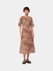 Whistles Natural Marble Spot Veda Dress - Image 3 of 5