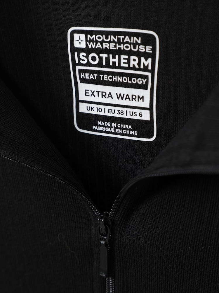 Mountain Warehouse Black Talus Womens Zip Neck Thermal Top - Image 5 of 5
